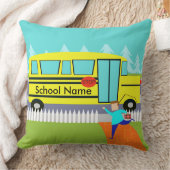 カスタマイズ可能伝染性のスクールバスの装飾用クッション クッション (ブランケット)