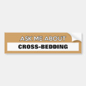 "カスタマイズ可能尋ねて下さい私にについて… " バンパーステッカー (正面)