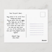 カスタマイズ可能🐶復活祭の喜びと毛皮の友人 ポストカード (裏面)