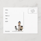 カスタマイズ可能招待状 インビテーションポストカード (裏面)