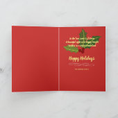 カスタマイズ可能描な馬そりホリデーカード シーズンカード (内部)