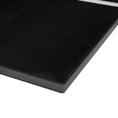 カスタマイズ可能文字 |はっきりした黒モダンと白 カッティングボード (角)