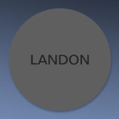 カスタマイズ可能文字 |はっきりした黒モダンと白 ラウンドシール