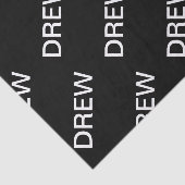 カスタマイズ可能文字 |はっきりした黒モダンと白 薄葉紙 (詳細)