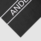 カスタマイズ可能文字 |はっきりした黒モダンと白 薄葉紙 (詳細)