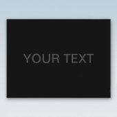 カスタマイズ可能文字 |黒はっきりしたモダンと濃いグレー ポストカード