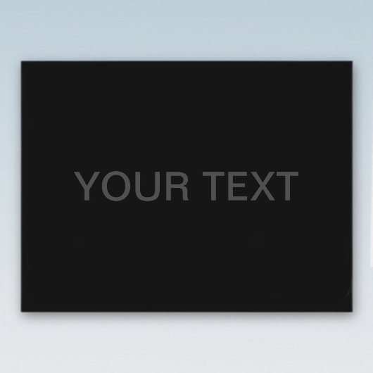 カスタマイズ可能文字 |黒はっきりしたモダンと濃いグレー ポストカード