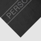 カスタマイズ可能文字 |黒はっきりしたモダンと濃いグレー 薄葉紙 (詳細)