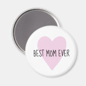 カスタマイズ可能最高のなMomエバーピンクハートマグネット マグネット (正面/裏面)