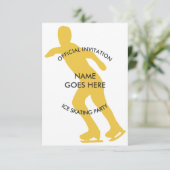 カスタマイズ可能氷スケートで滑るパーティの招待状 招待状 (スタンド正面)