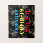カスタマイズ可能生き延びなI COVID-19 2020 ジグソーパズル (縦)