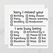 カスタマイズ可能申し訳あり恋しく思ません[挿入イベント] シーズンカード (正面/裏面)