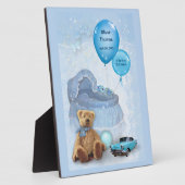 カスタマイズ可能男の赤ちゃん フォトプラーク (側面)