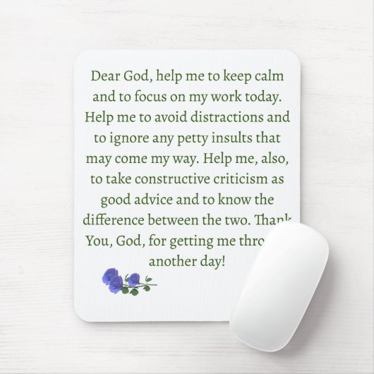 カスタマイズ可能祈りの言葉 マウスパッド (マウス)