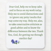 カスタマイズ可能祈りの言葉 マウスパッド (正面)