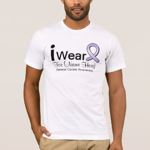 カスタマイズ可能私は大将を身に着けていますCancer Ribbon Tシャツ
