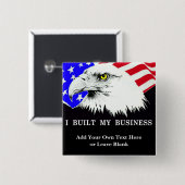 カスタマイズ可能私は私のビジネス政治Pinを造りました 缶バッジ (正面&裏面)