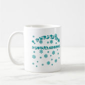 カスタマイズ可能私はSNOWMAGEDDONを生き延びました コーヒーマグカップ (左)