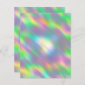 カスタマイズ可能空白のな虹色カード(任意のイベント) シーズンカード (正面/裏面)
