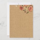 カスタマイズ可能素朴結婚式招待状 招待状 (裏面)