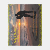 カスタマイズ可能結婚なおもしろいの贈り物フリースブランケット フリースブランケット (正面)