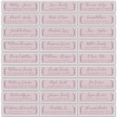 カスタマイズ可能結婚な紫のゲスト住所 シール (正面)