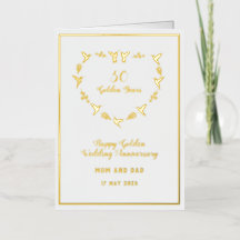カスタマイズ可能結婚な黄金記念日