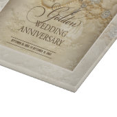 カスタマイズ可能結婚な50周年真珠 カッティングボード (角)