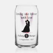 カスタマイズ可能結婚ディスコ ガラス缶 (正面)