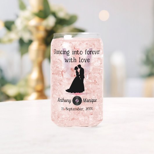 カスタマイズ可能結婚ディスコ ガラス缶 (インサイチュ (ウェディング))