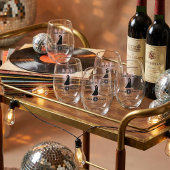 カスタマイズ可能結婚ディスコ ステムなしワイングラス