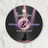 カスタマイズ可能結婚ディスコ フェイバータグ (正面)