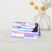 カスタマイズ可能結婚ディスコ プレイスカード (正面)