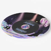 カスタマイズ可能結婚ディスコ ペーパープレート (アングル)