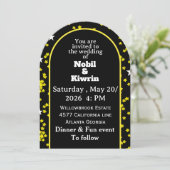 カスタマイズ可能結婚式招待状 | エレガント 招待状 (スタンド正面)