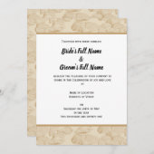 カスタマイズ可能結婚式招待状 招待状 (正面/裏面)