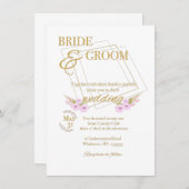 カスタマイズ可能結婚式招待状 招待状 (正面/裏面)