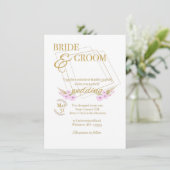 カスタマイズ可能結婚式招待状 招待状 (スタンド正面)