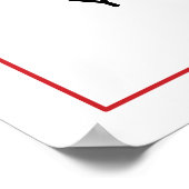 カスタマイズ可能警告標識 ポスター (角)