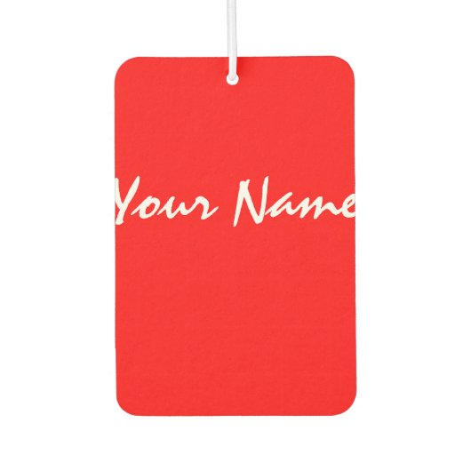 カスタマイズ可能赤いハート カーエアーフレッシュナー (正面)