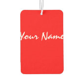 カスタマイズ可能赤いハート カーエアーフレッシュナー (裏面)