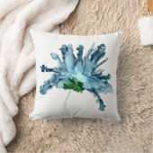 カスタマイズ可能青ひげユリ色彩の鮮やか手 クッション (ブランケット)