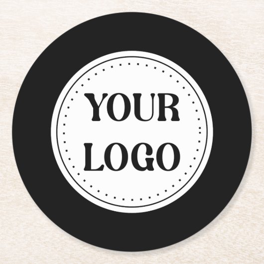 カスタマイズ可能、エレガント、大胆、そして洗練された ラウンドペーパーコースター (正面)
