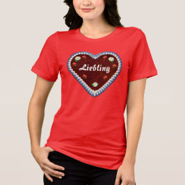 （カスタマイズ可能）オクトーバーフェストハート Tシャツ