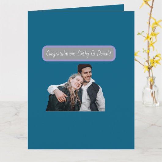 カスタマイズ可能 カード (黄色い花)