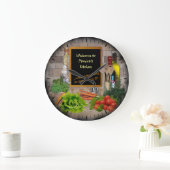 (カスタマイズ可能)キッチンクロック ラージ壁時計 (ホーム)