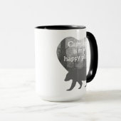 カスタマイズ可能"キャンプは私の幸せな場所マグカップ マグカップ (正面右)