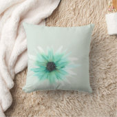 カスタマイズ可能!!グリーンアスター手色彩の鮮やかフローラ クッション (ブランケット)