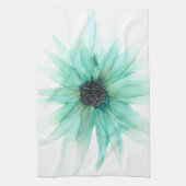 カスタマイズ可能！グリーンアスター – 大きな花 –  キッチンタオル (縦)
