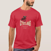 カスタマイズ可能 サイクリングTシャツ – ユニセックス 自転車サイクリング Tシャツ (正面)